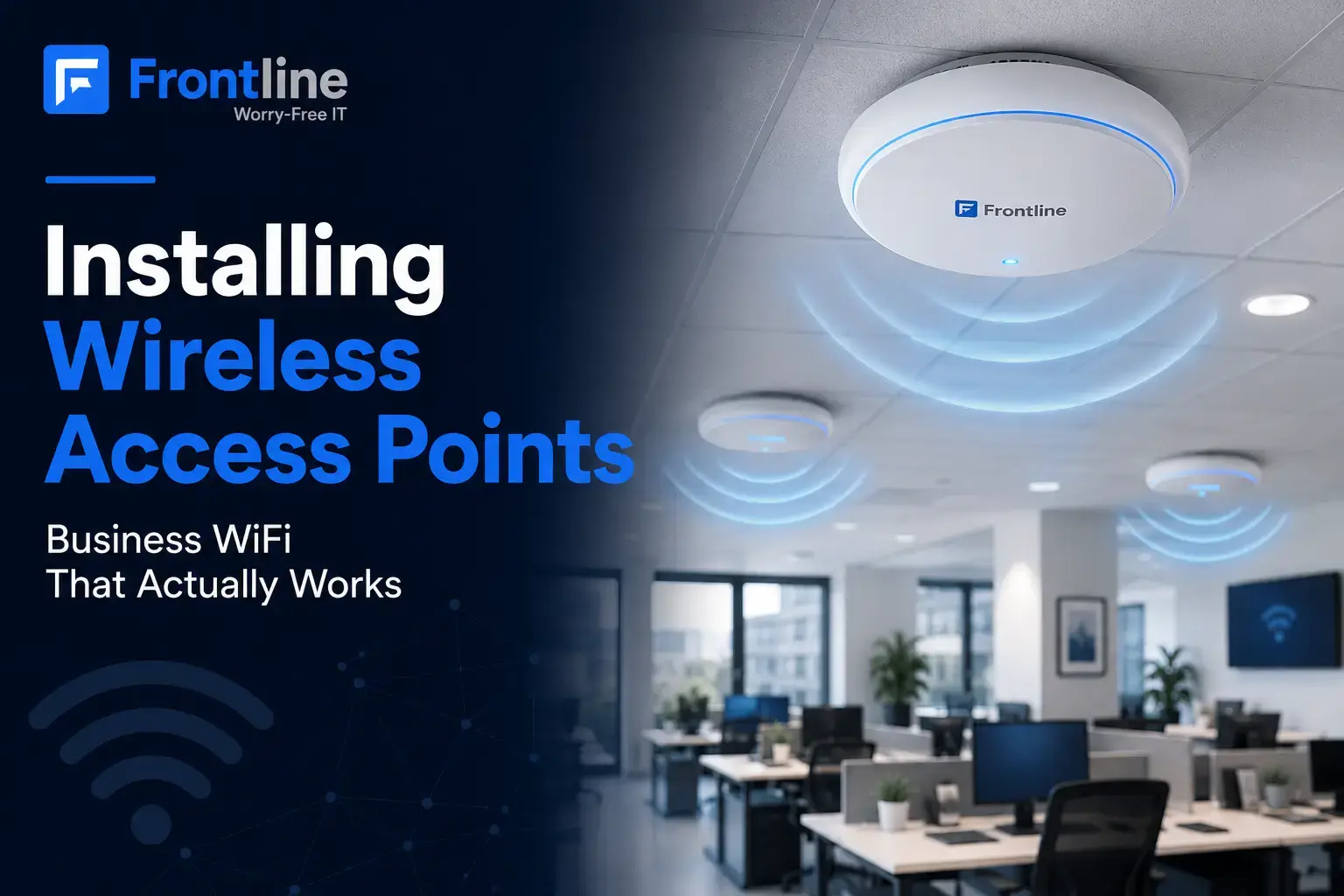 Installing wireless access points for business WiFi