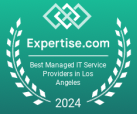 Expertise.com badge for Best Managed IT Service Provider Los Angeles
